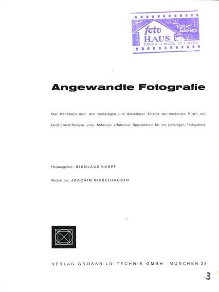 Angewandte fotografie