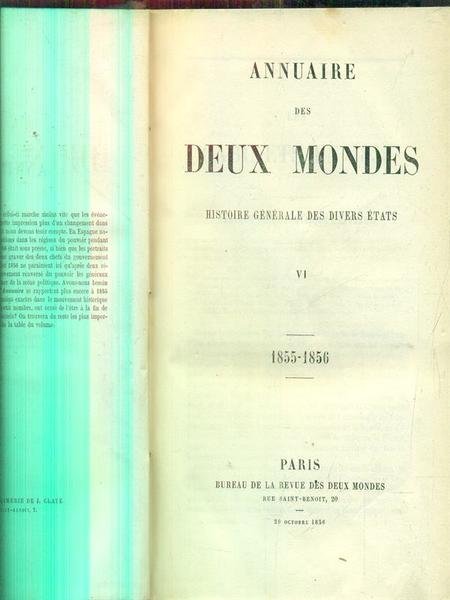 Annuaire des deux mondes 1855-1856