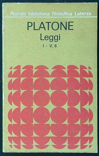 Platone. Leggi I-V, 6