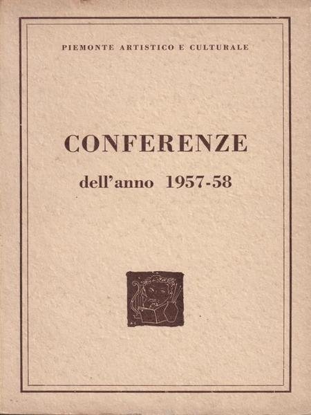 Conferenze dell'anno 1957-58