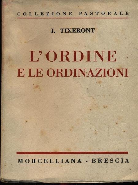 L'ordine e le ordinazioni