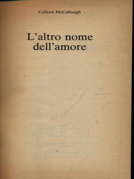 L'altro nome dell'amore