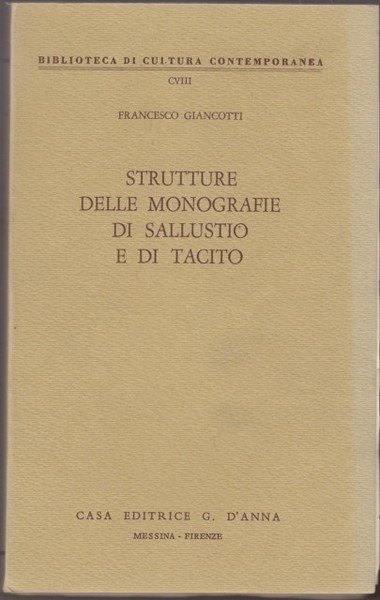 Strutture delle monografie di Sallustio e di Tacito