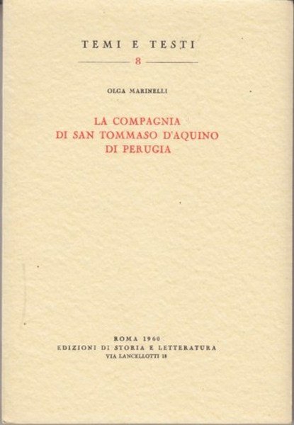 La Compagnia di San Tommaso D'Aquino di Perugia | Immagine principale