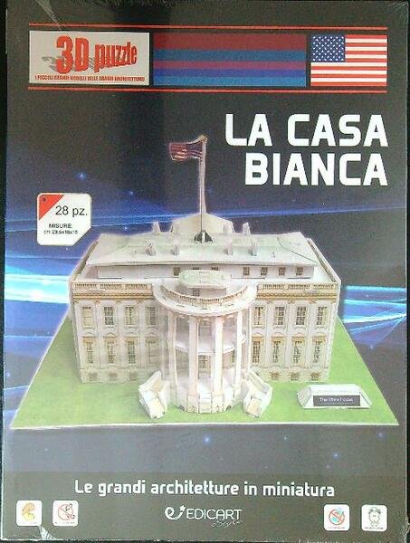 La Casa Bianca. 3D Puzzle. 28 pz. Le grandi architetture …