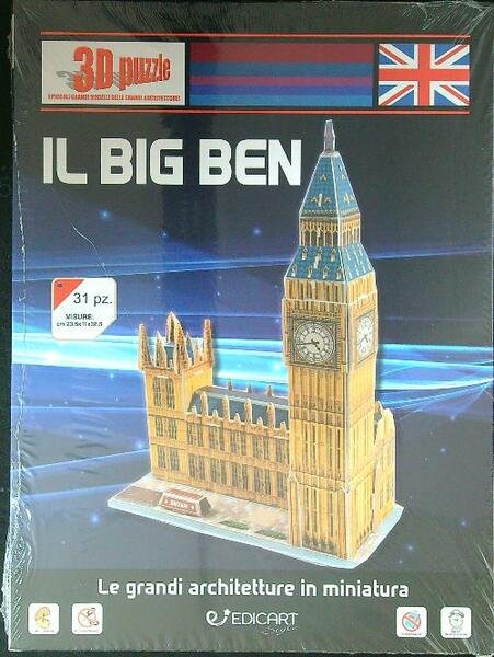 Il Big Ben. 3D Puzzle. 31 pz. Le grandi architetture …