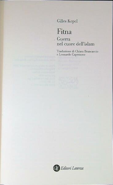 Fitna. Guerra nel cuore dell'Islam
