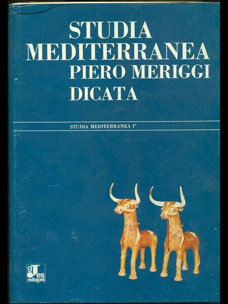 Studia mediterranea. 2vv