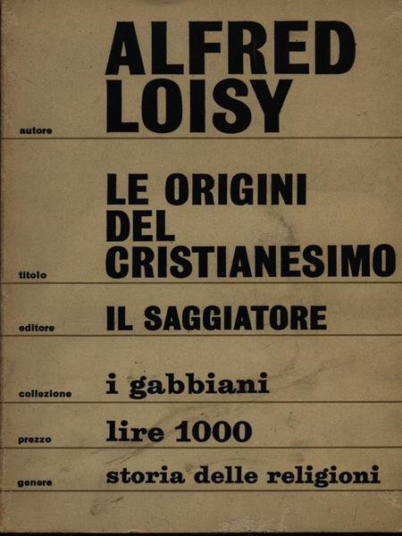 Le origini del cristianesimo