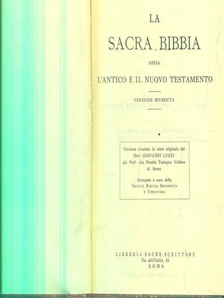 La Sacra Bibbia