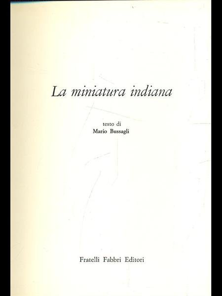 La miniatura indiana