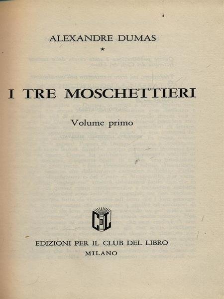 I tre moschettieri 2vv