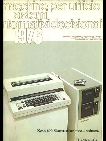 Macchine per ufficio sistemi informativi decisionali 1976