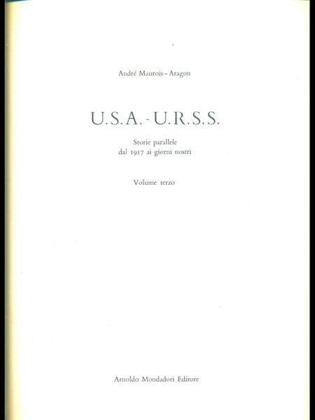 USA - URSS Storie parallele dal 1917 ai giorni nostri …