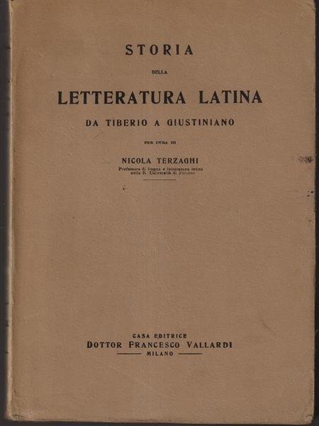 Storia della letteratura latina - da Tiberio a Giustiniano