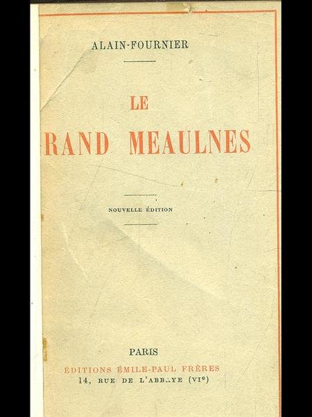 Le grand meaulnes | Immagine principale