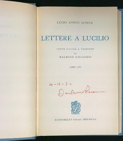 Lettere a Lucilio - libri I-VI