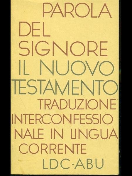 Parola del signore-Il nuovo testamento | Immagine principale