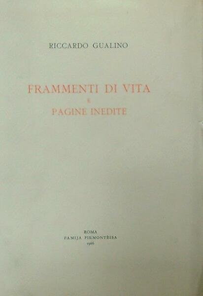 Frammenti di vita e pagine inedite | Immagine principale