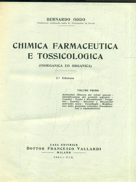 Chimica farmaceutica e tossicologica