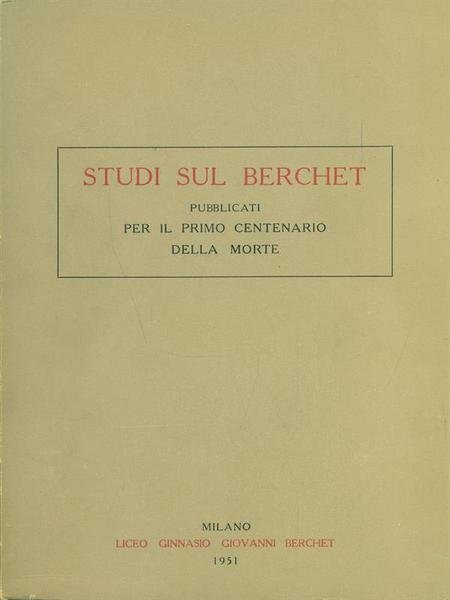 Studi sul Berchet