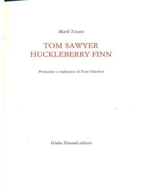 Tom Sawyer Huckleberry Finn