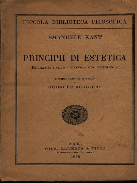 Principii di estetica