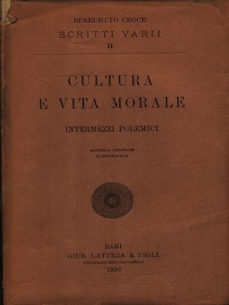 Cultura e vita morale