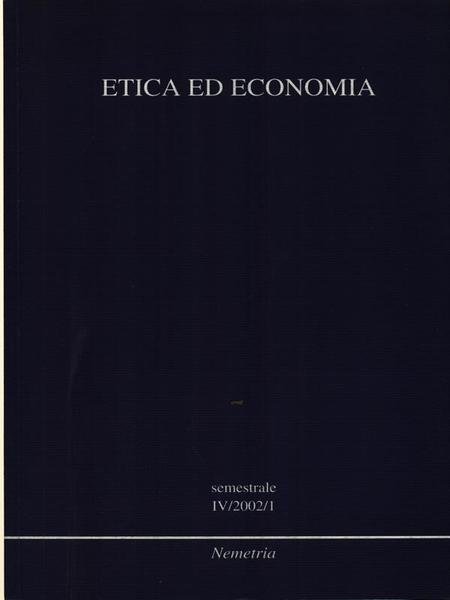 Etica ed economia IV/2002/1