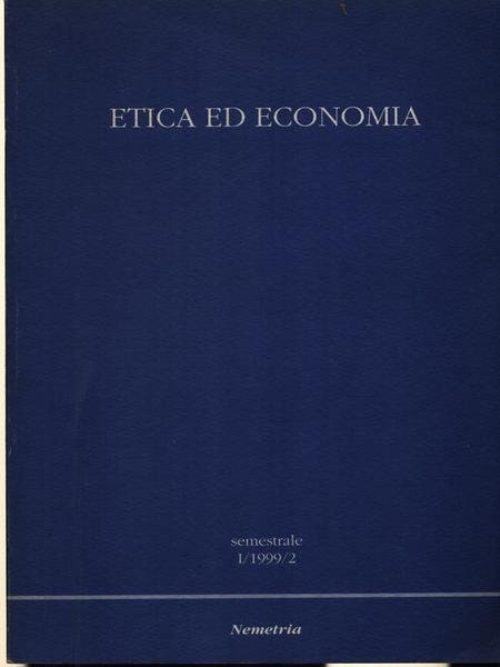 Etica ed economia I/1999/2
