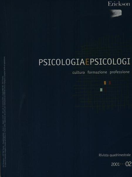 Psicologia e psicologi 2001/02