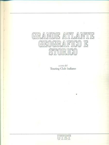 Grande atlante geografico e storico