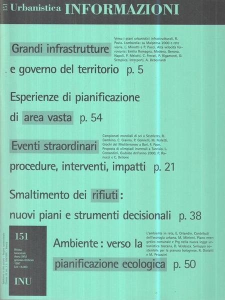 Urbanistica informazioni n.151