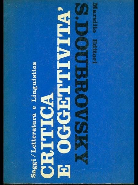Critica e oggettivita'