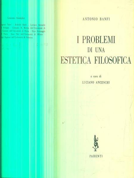 I problemi di una estetica filosofica