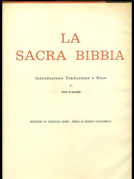 La Sacra Bibbia