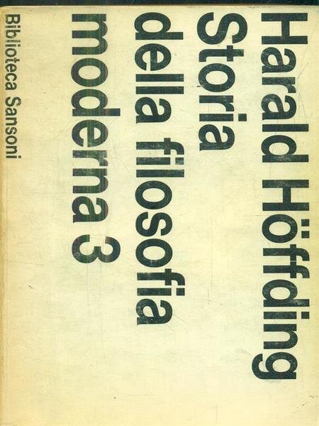 Storia della filosofia moderna. Volume 3