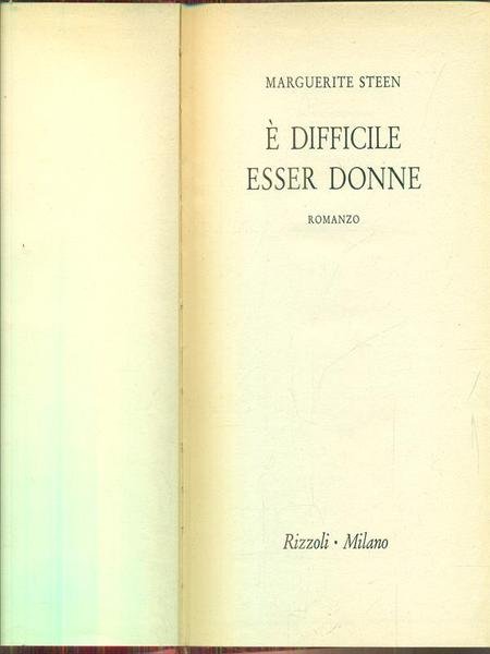 E' difficile esser donne