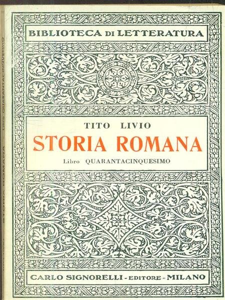 Storia romana libro quarantacinquesimo