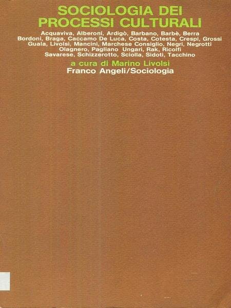 sociologia dei processi culturali