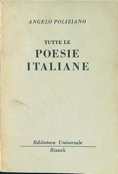 Tutte le poesie italiane