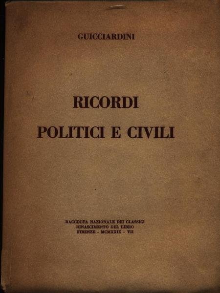 Ricordi politici e civili