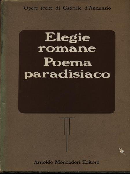 Elegie romane Poema paradisiaco