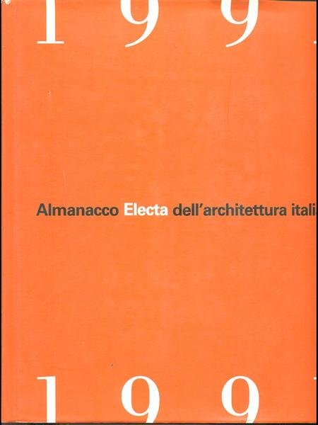 Almanacco Electa dell'architettura italiana 1991