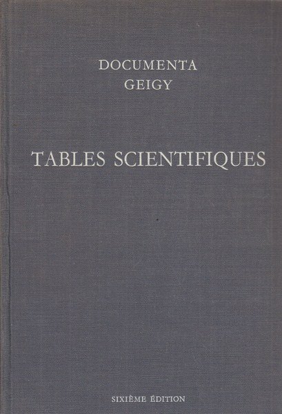 Tables scientifiques