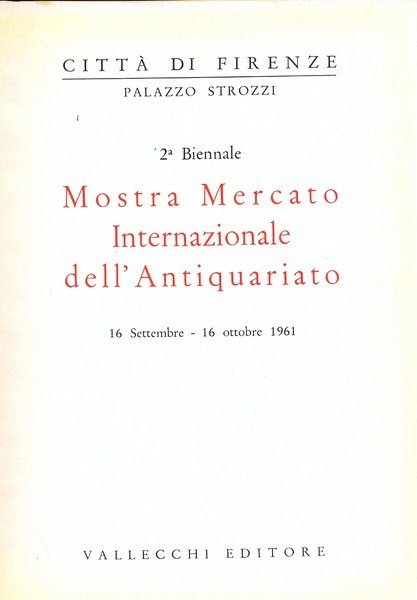 2a Biennale mostra mercato internazionale Antiquariato - 1961 | Immagine principale