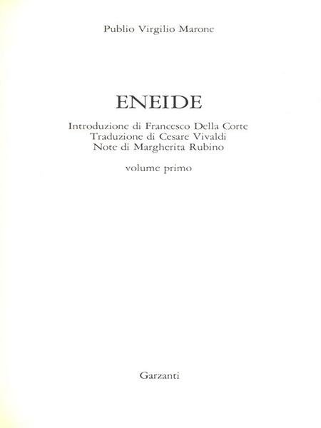 Eneide. Volume 1