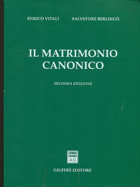 Il matrimonio canonico