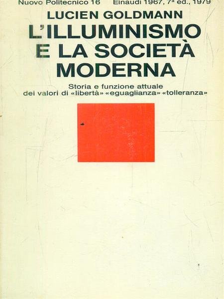 L'illuminismo e la societa' moderna