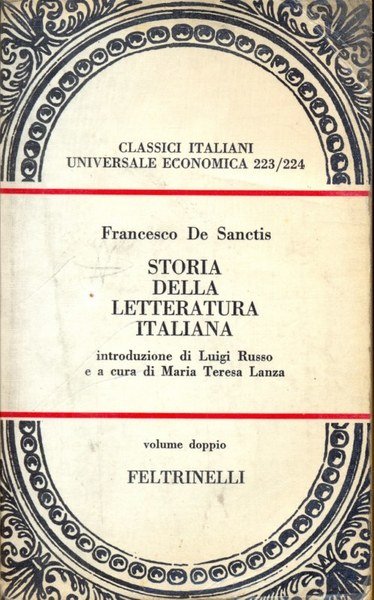 Storia della letteratura italiana - volume doppio